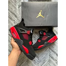 Tenis Jordan 4 Red Thunder Rojo Talla 26