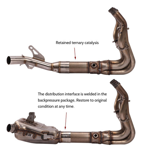 Eliminador De Tubos De Escape E Mejorado Para Z900 2017-2022 Foto 2