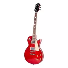 Guitarra Eléctrica Parquer Les Paul De Arce 2019 Roja Multicapa Con Diapasón De Palo De Rosa