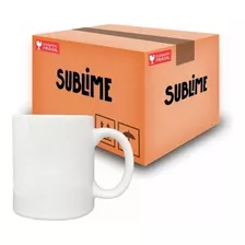 Caneca P/ Sublimação Nacional Sublime 325ml - 72 Unidades. Cor Branco