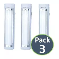 Pack X3 Lamparas Foco Luz Led Emergencia. Ofertas Claras. Color Blanco