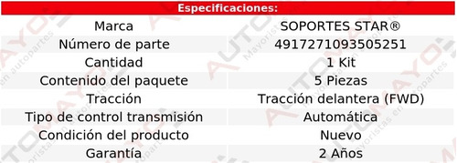 Jgo Soportes Goma Escape S Star Cirrus 2.7l 6 Cil 01-03 Foto 2