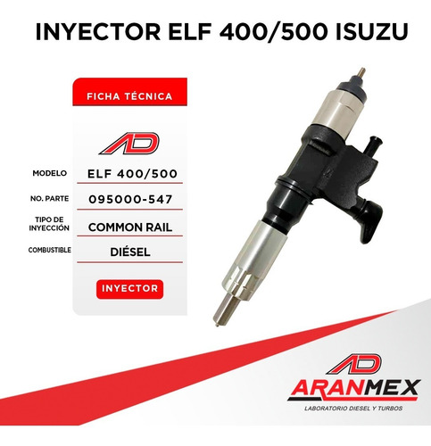 Inyector Elf 400/500 Diesel Isuzu  Foto 3