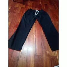 Pantalón Largo Ambo Negro Detalle T L . Tela 