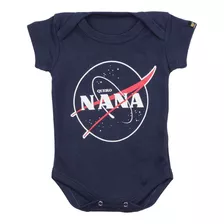 Roupa De Bebê Nasa Viagem Espacial Marinho