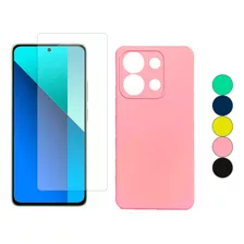 Protector Case Silicona Para Xiaomi Note 13 4g + Vidrio 9h