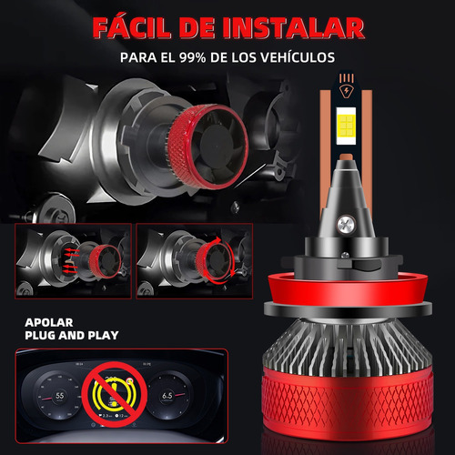 Kit De Focos Led H1 H7 H11 9005 9006 Para Auto 26000lm 160w Foto 6