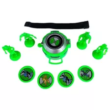 Kit Relógio Ben 10 Omnitrix Lançador De Discos