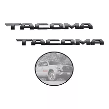 Par De Emblemas Laterales Tacoma 2016-2023 Negro Mate 