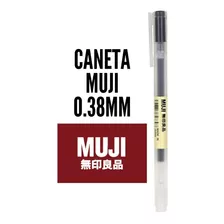 Caneta Muji 0.38mm Cores Variadas Ponta Extra Fina Original