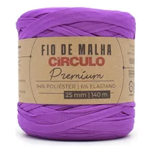 Fio De Malha Círculo Premium - Ideal Artesanato E Crochê Cor 6859 - Roxo Brilhante