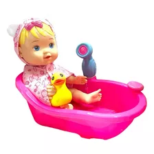 Boneca Bebê Reborn Banho Banheira Ducha Sai Água Brinquedo G