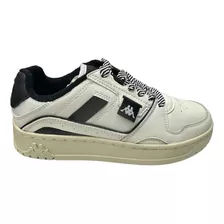 Zapatilla Urbana Kappa Authentic Kai 1 Blanco Negro 