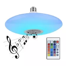 Ampolleta Ufo Bluetooth Rbg 48 W Control Remoto Parlante 