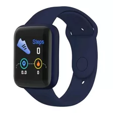 Relógio Smartwatch D20 Macaron Azul - Atualizado Versão 2021