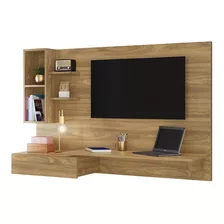 Mesa Escrivaninha Com Painel Para Tv Safira Nature Notebook