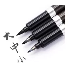 Set De 3 Plumones Para Dibujo Y Caligrafía/ (japan Material)