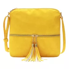 Bolso Bandolera Con Flecos Retro Para Mujer, Con Flecos, Con