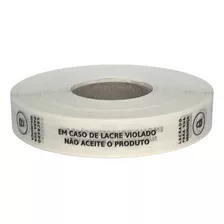 Etiqueta Adesiva Lacre Delivery - 500 Und 1,5x12cm Bopp