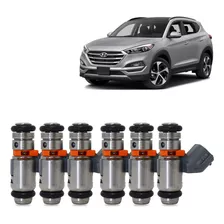 6 Bicos Injetores Hyundai Tucson Santa Fé Vera Cruz - Iwp228