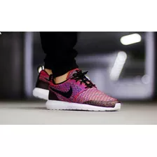 Nike Roshe Run Flyknit Multi-color Men's Tam 40 Importado