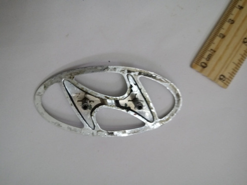 Emblema Hyundai Usado Original 4.1cm  8.2cm Foto 6