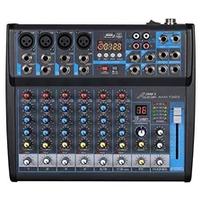 Mezclador De Audio Profesional De Ocho Canales Audio200...