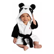 Bata Con Capucha Para Bebe Modelo Oso Panda