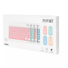 Kit De Teclado Mouse Para iPad O Tablet Android Slim Celeste