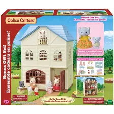 Calico Critters Sky Blue Terrace Set De Regalo, Juego De Cas