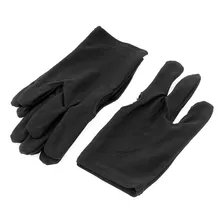 Elástico Snooker Billar Piscina Cue Tres Dedo Guantes 2 p.