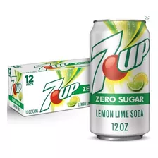 Refresco 12 Pack 7 Up Zero Sugar (355ml C/lata)