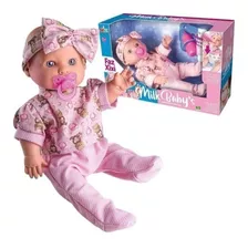 Boneca Milk Babys Bebê Que Faz Xixi Milk Brinquedos