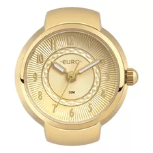 Relógio Anel Feminino Euro Delicado Luxo Exclusivo Fashion