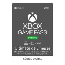 Xbox Game Pass Ultimate 3 Meses [ Codigo Digital México ]