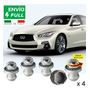 Kit De 4 Centros De Rin Infiniti Qx60 2016-2020 Negro 63 Mm