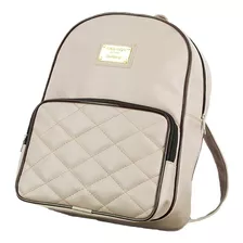 Mochila Feminina Bolsa Barata Couro Pequena Média Preta Top