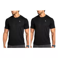 Kit Com 2 Camisetas Lupo Dry Fit Masculina Fitness Original