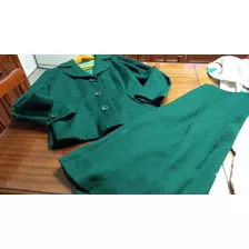 Conjunto De Saco Y Pollera Verde T Large