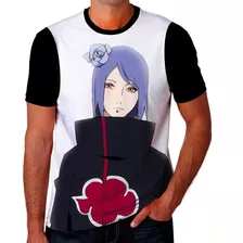 Camiseta Camisa Konan Akatsuki Uchiha Naruto Desenho Kids 60