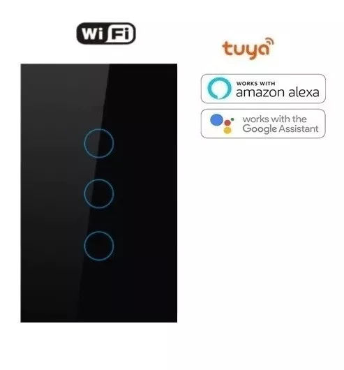 Interruptor Inteligente Wifi 3 Switch Alexa Google