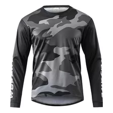 Jersey Para Ciclismo Mtb Con Diseño De Camuflaje 