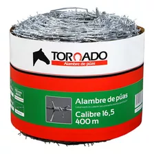 Alambre De Puas Cal. 16,5 X 400mt Tornado