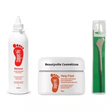 Emoliente Remove 220ml Super Pé + Help Feet 50g + Espat. 222