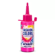 Tinta Aquarela Silk 60ml Acrilex - Fashion Colors Tie Dye Cor 112-pink