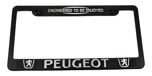 Porta Placas Peugeot Auto Camioneta Letras Cromo Cubre Pijas Foto 4