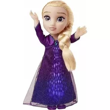 Muñeca Frozen 2 Elsa Articulada 38cm Con Luz Y Sonidos