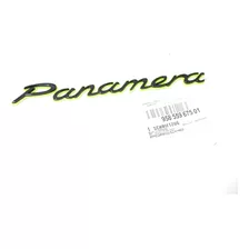 Emblema Porsche Panamera E-hybrid Cromado Preto