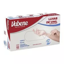 Luvas Descartáveis Vabene Cor Transparente Tamanho M De Vinil Em Kit De 10 X 100 Unidades 