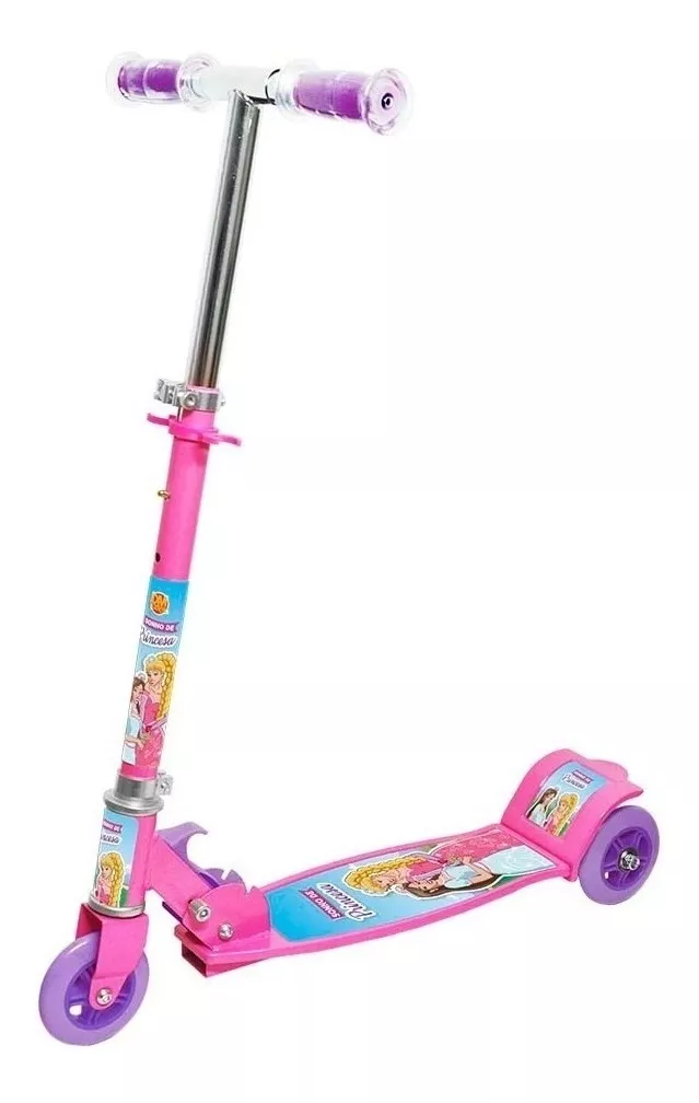 Patinete Dm Toys New Top Sonho De Princesa  Rosa  Para Crianças